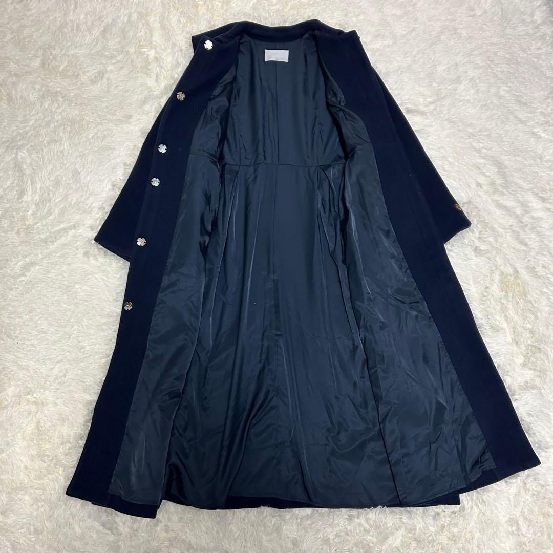 美品　CELFORD セルフォード　bellandi ビッグカラーコート　紺色