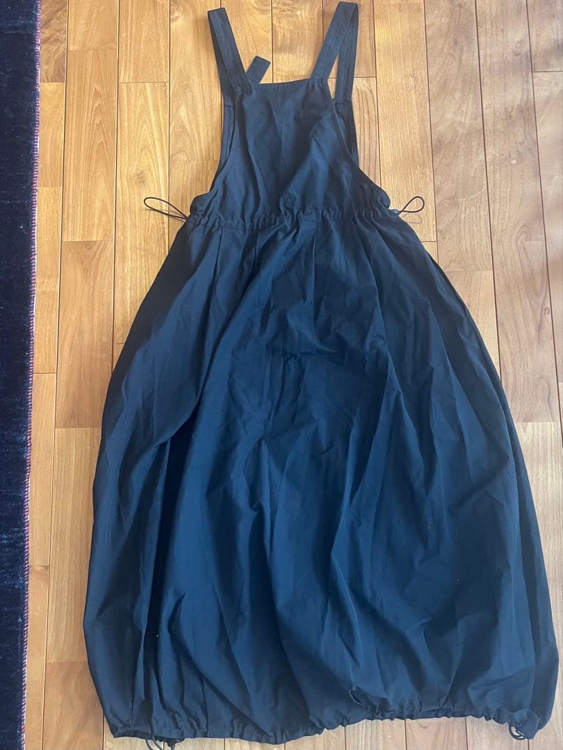 Nagonstans クロスバルーンサロペットスカート ブラック