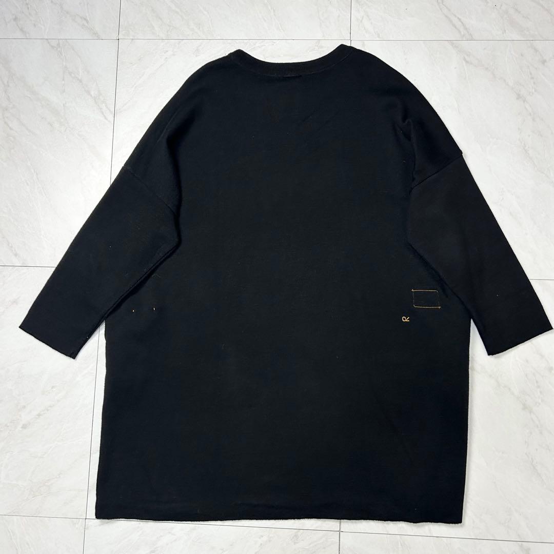 45R スムースのチュニック コットン ワンピース フリー 黒 45rpm