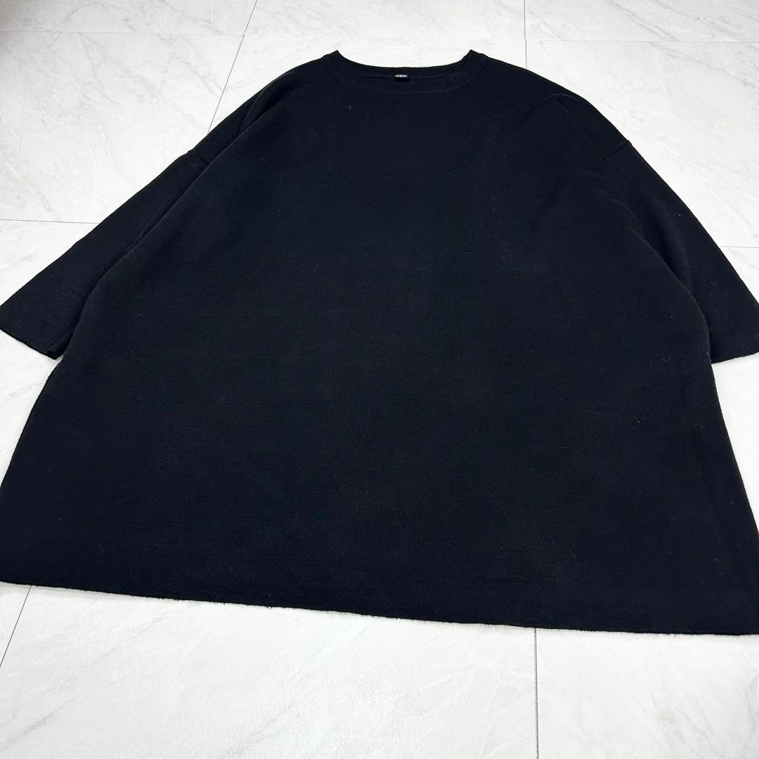 45R スムースのチュニック コットン ワンピース フリー 黒 45rpm