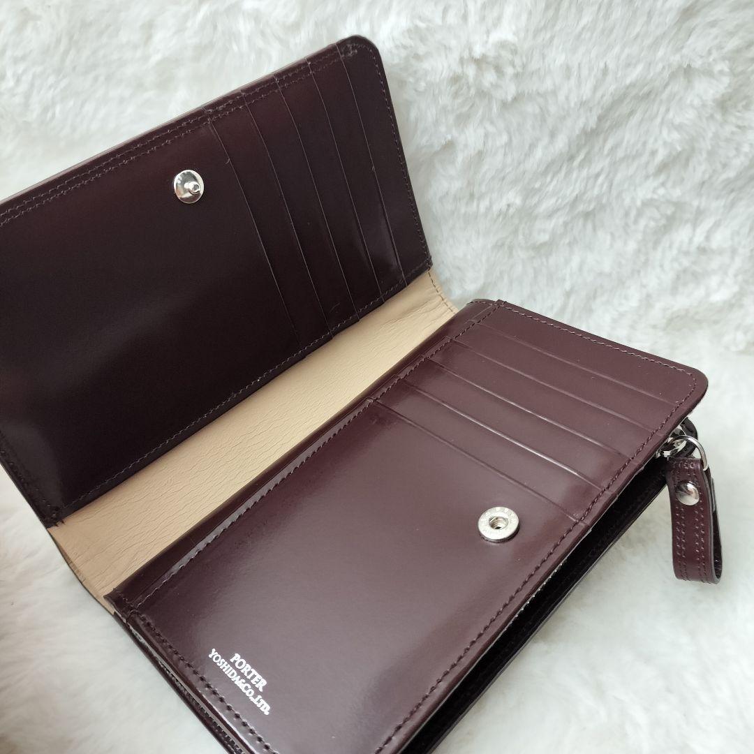 【人気モデル!!】PORTER 吉田カバン☆折り財布 カウンター ブラウン 本革
