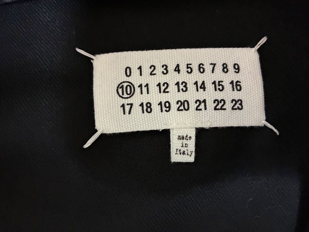 メゾンマルジェラ カラーレスジャケット ブラック