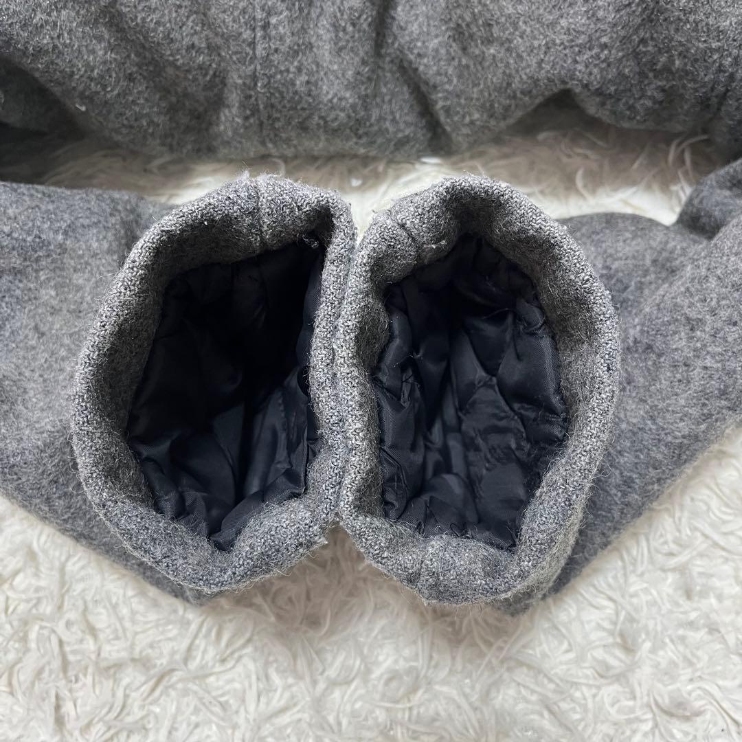 美品 Schott ピーコート メルトンウール 40 XL ダブルブレスト 灰色