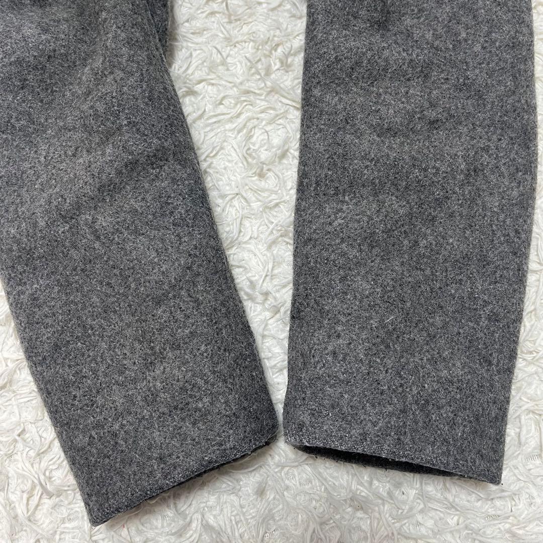 美品 Schott ピーコート メルトンウール 40 XL ダブルブレスト 灰色