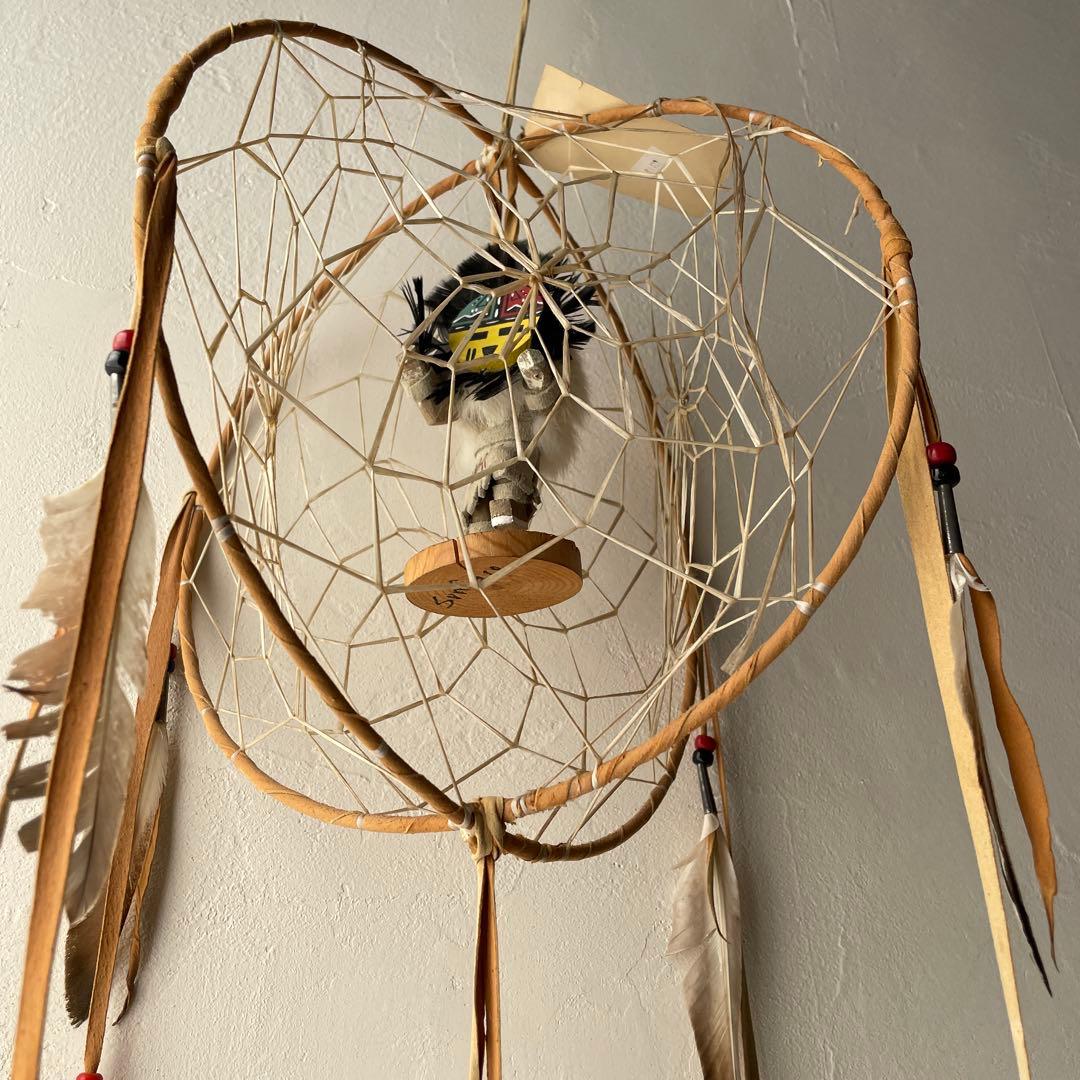 ネイティブアメリカン　ホピ族　カチナドール　サンフェイス　ドリームキャッチャー
