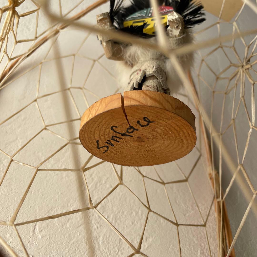 ネイティブアメリカン　ホピ族　カチナドール　サンフェイス　ドリームキャッチャー