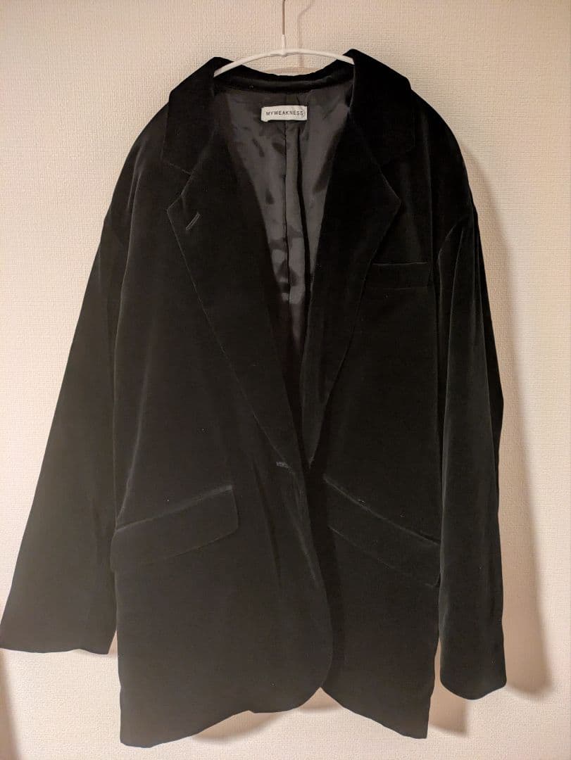 着用2回　MY WEAKNESS VELVET JACKET ベロアジャケット