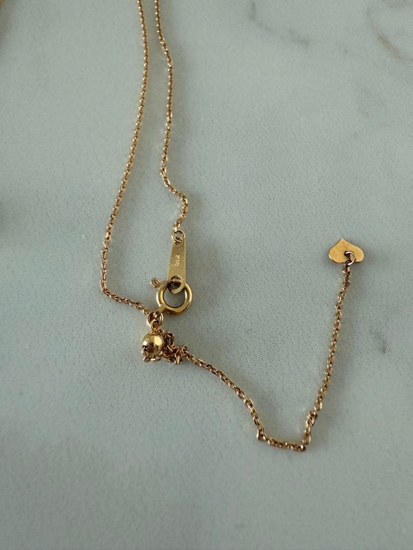 メイプル様ご予約　0.3ct ダイヤ　ベゼルセッティング　ネックレス　18kyg