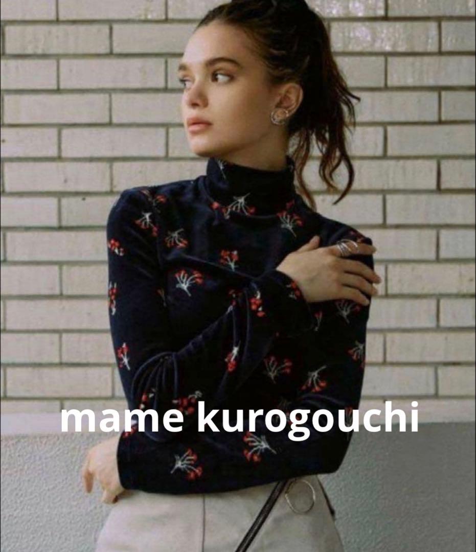 【mame kurogouchi 】Floral Velour Jacquard