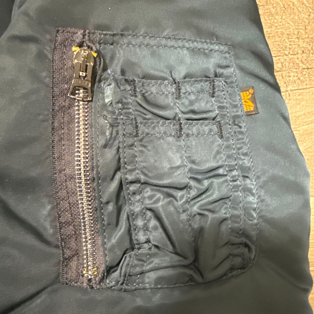 ジャケット・アウター ALPHA MA-1 90s made in usa navy L