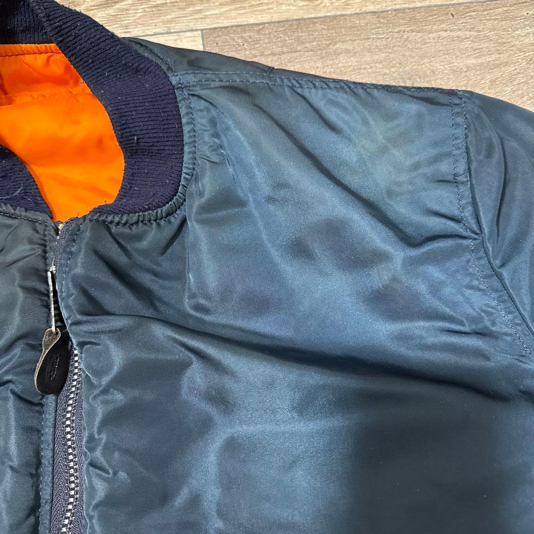 ジャケット・アウター ALPHA MA-1 90s made in usa navy L