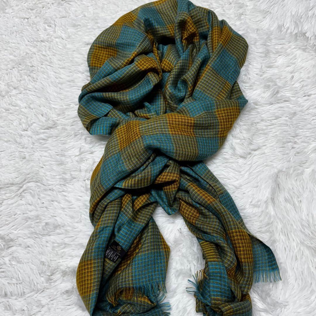 Loro Piana　ロロピアーナ 　カシミヤシルク マフラーストール　チェック