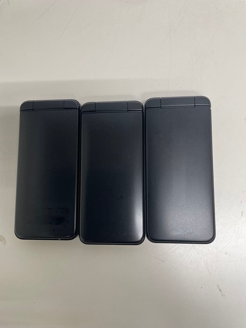 SoftBank 京セラ ケータイ4 A202KC 黒 ガラケー 携帯電話 ３台