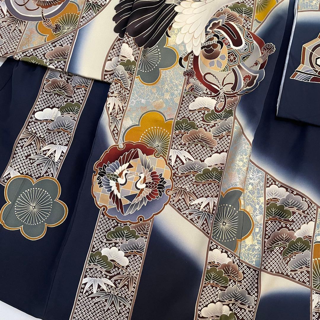 327 お宮参り着物 男の子祝い着産着御祝 着のしめ祝着 七五三 五歳