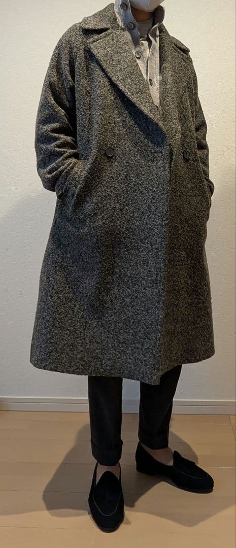 Hevo イーヴォ BRINDISI ダブルブレストコート チェスターコート