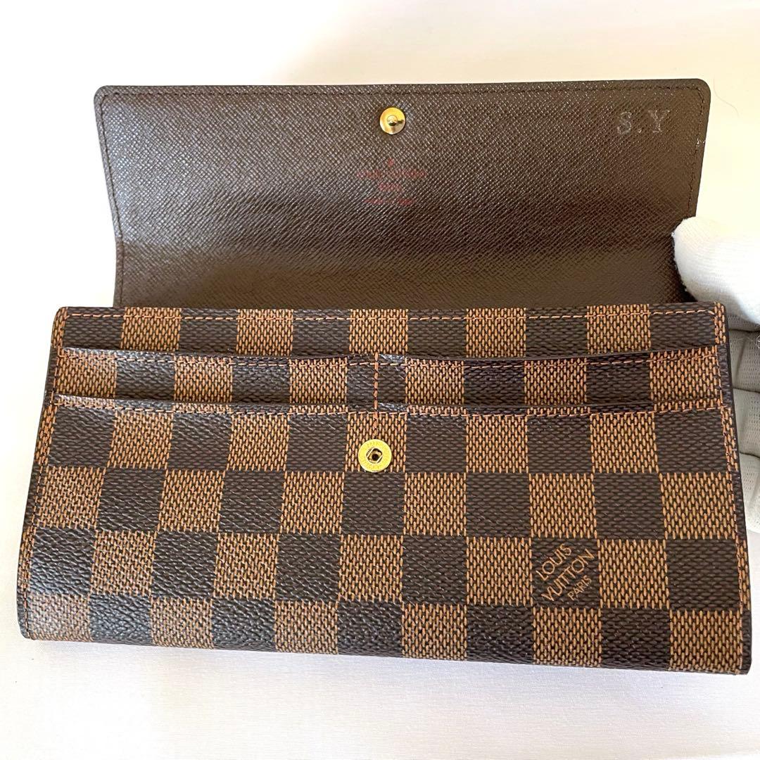 【美品・人気モデル・箱付】Louis Vuitton ダミエ サラ 長財布✨