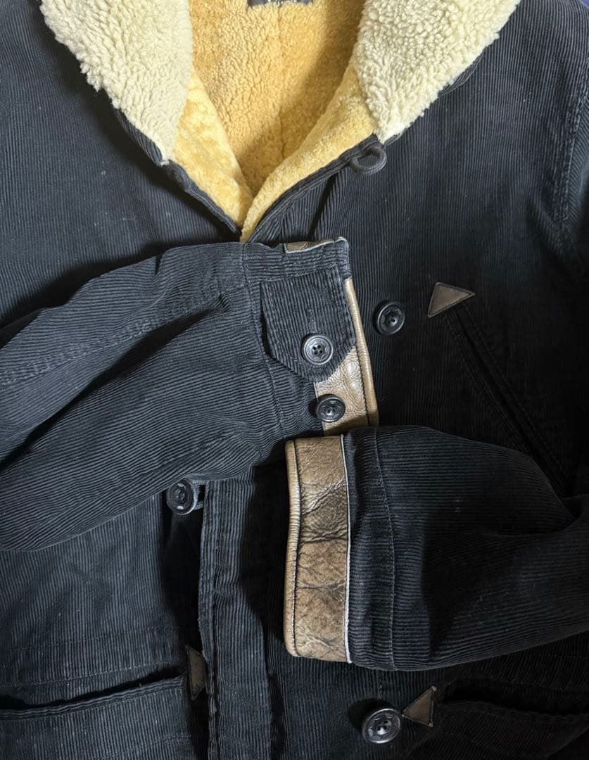 RRL ダブルアールエル ムートンカラーコーデュロイコートM