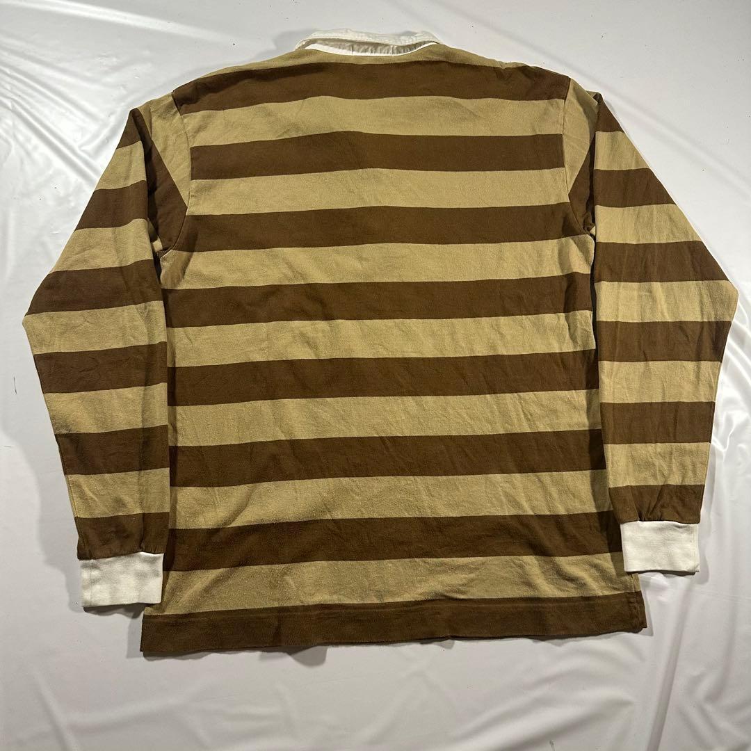 90s A BATHING APE ラガーシャツ エルボーパッチ BAPE ポロ