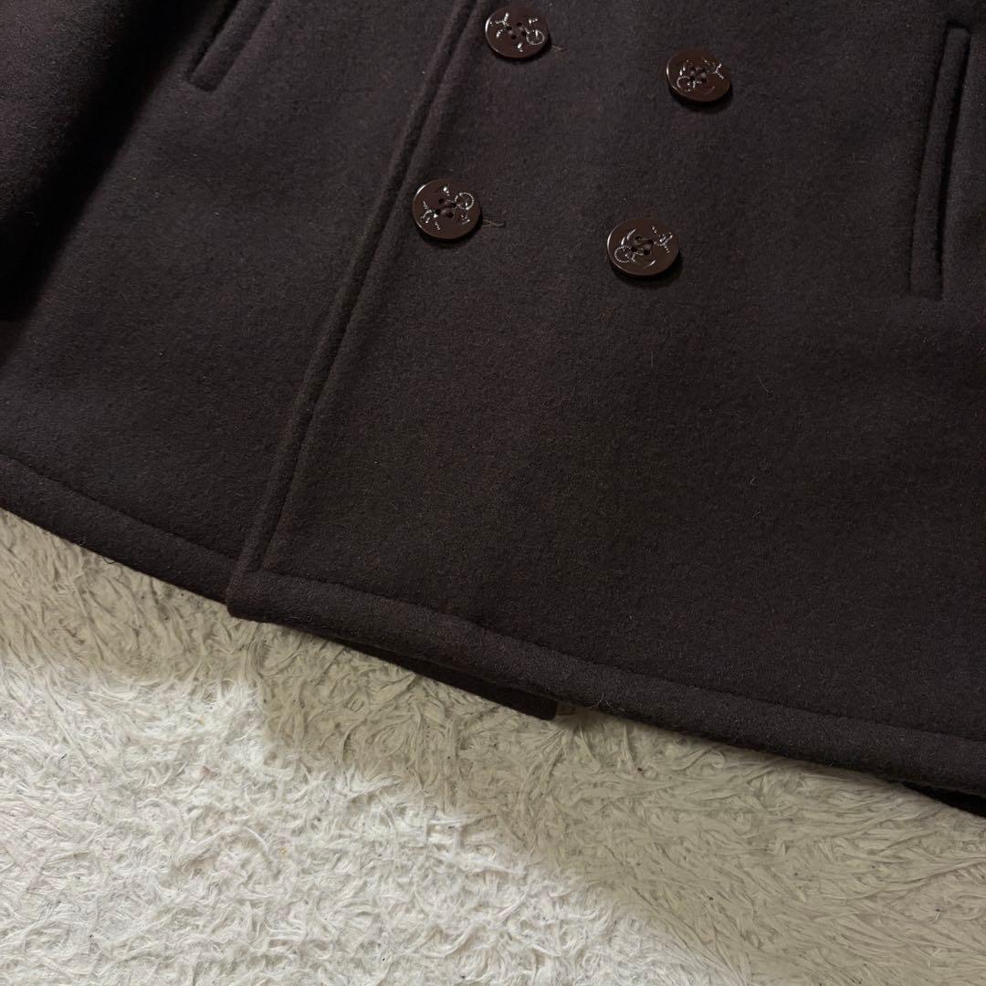 極美品■schott ピーコート AT740 ブラウン USA製 40