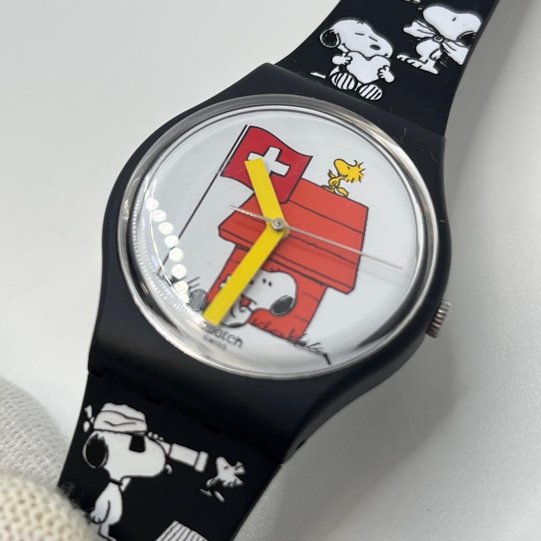 【希少】PEANUTS スヌーピー swatch 腕時計　アナログ時計　コラボ