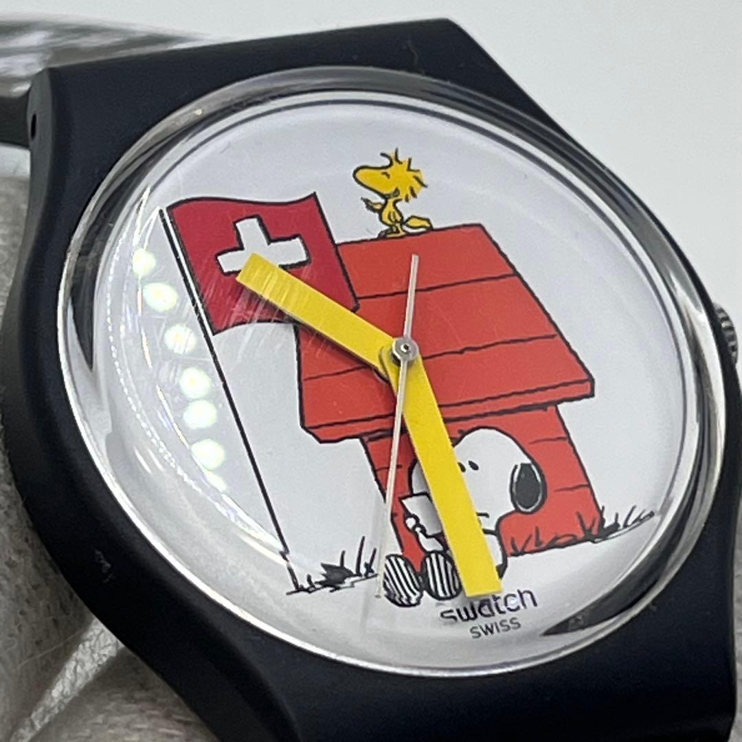 【希少】PEANUTS スヌーピー swatch 腕時計　アナログ時計　コラボ