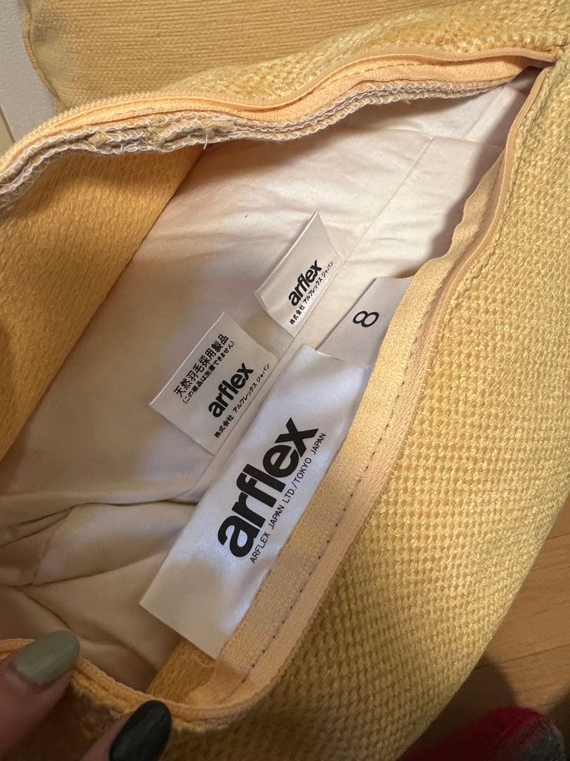 未使用 アルフレックス arflex クッション3点 フェザー