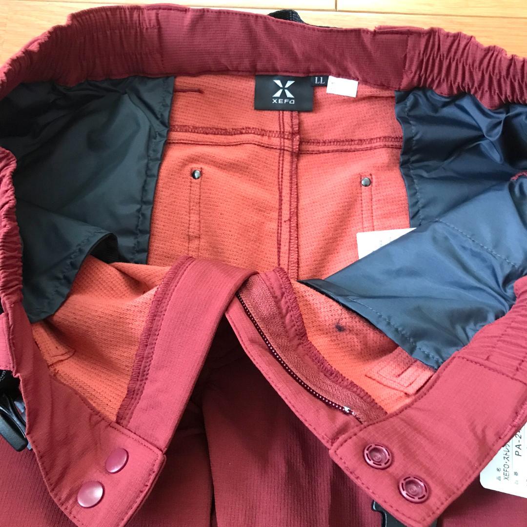 シマノ　ゼフォー　フィッシング　ウォームパンツ　ガーネット　裏起毛　LLサイズ