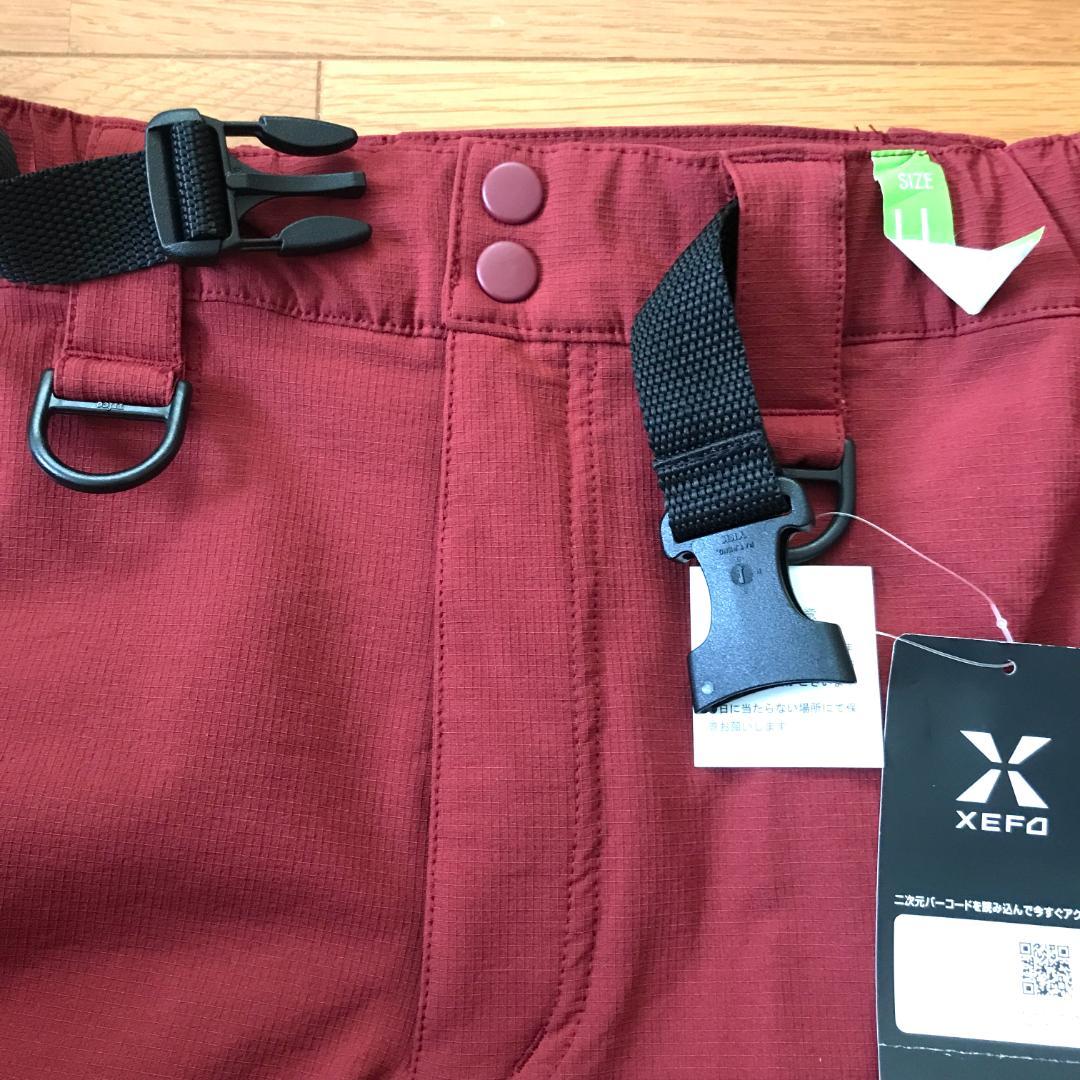 シマノ　ゼフォー　フィッシング　ウォームパンツ　ガーネット　裏起毛　LLサイズ