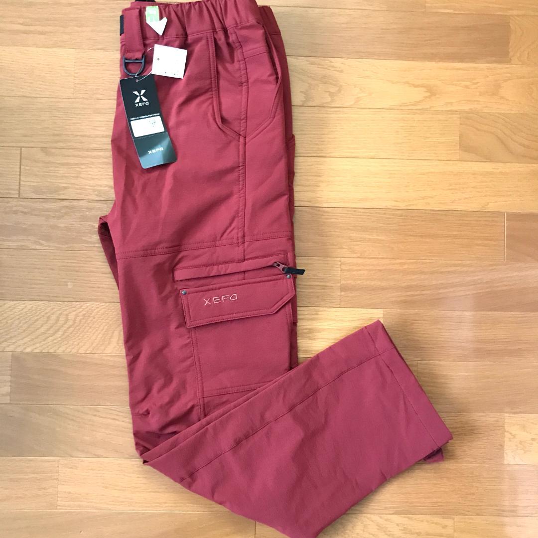 シマノ　ゼフォー　フィッシング　ウォームパンツ　ガーネット　裏起毛　LLサイズ