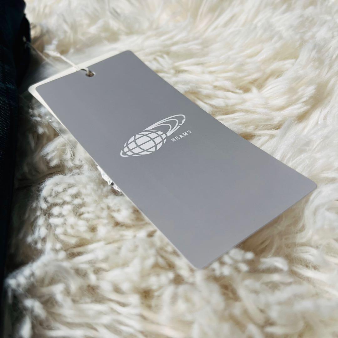 BEAMS+ 2tuck Trousers マドラスチェック×転写プリント S