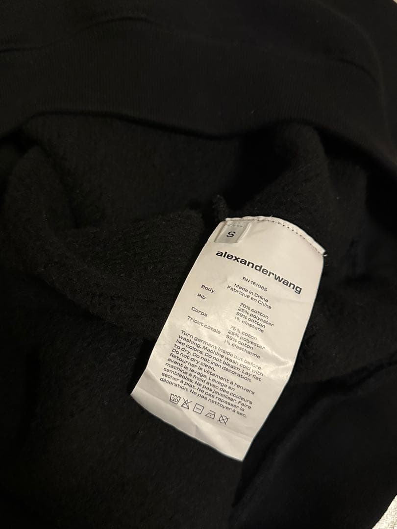 alexander wang パフロゴ　スウェットシャツ