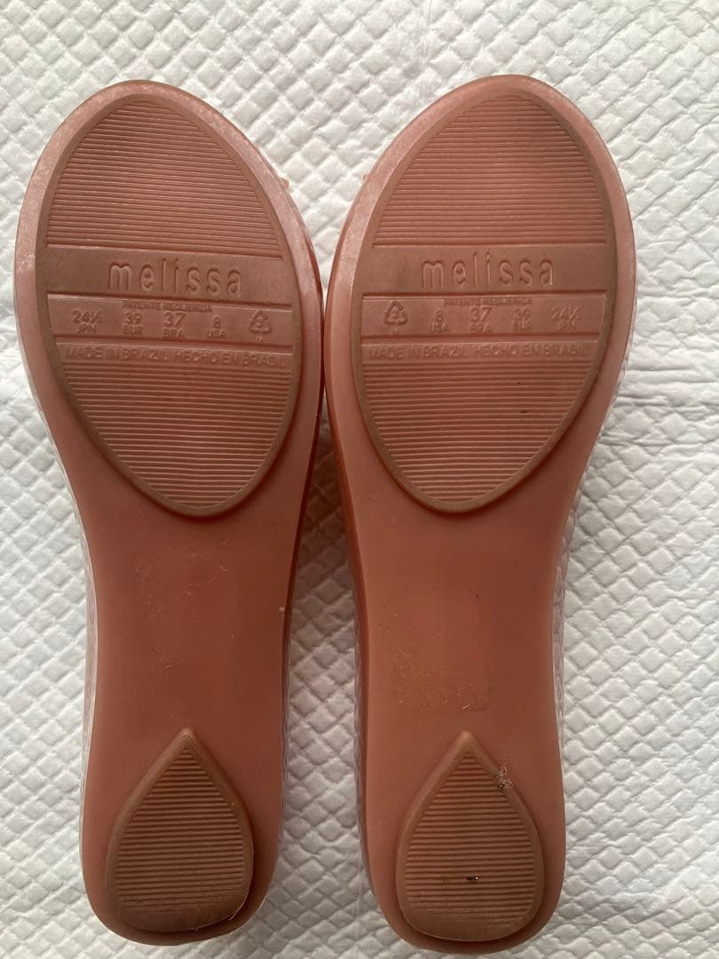 リボン付きフラットシューズ　Vivienne Westwood Melissa