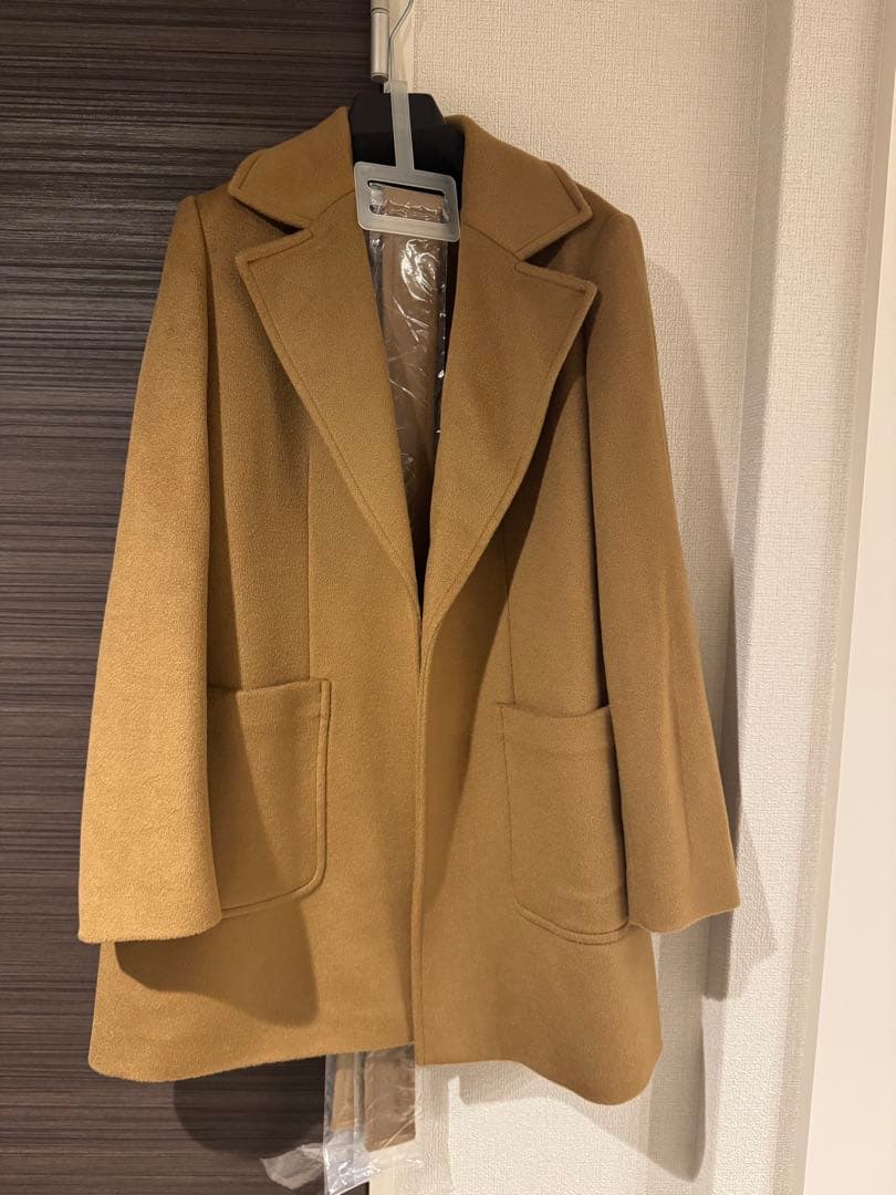 【美品】マックスアンドコー ラナウェイ ショートラン キャメル コート 40