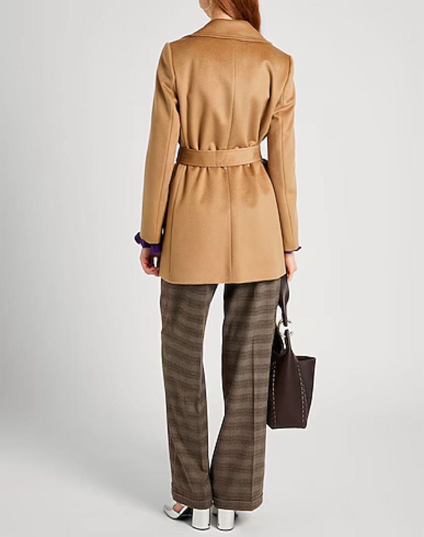 【美品】マックスアンドコー ラナウェイ ショートラン キャメル コート 40