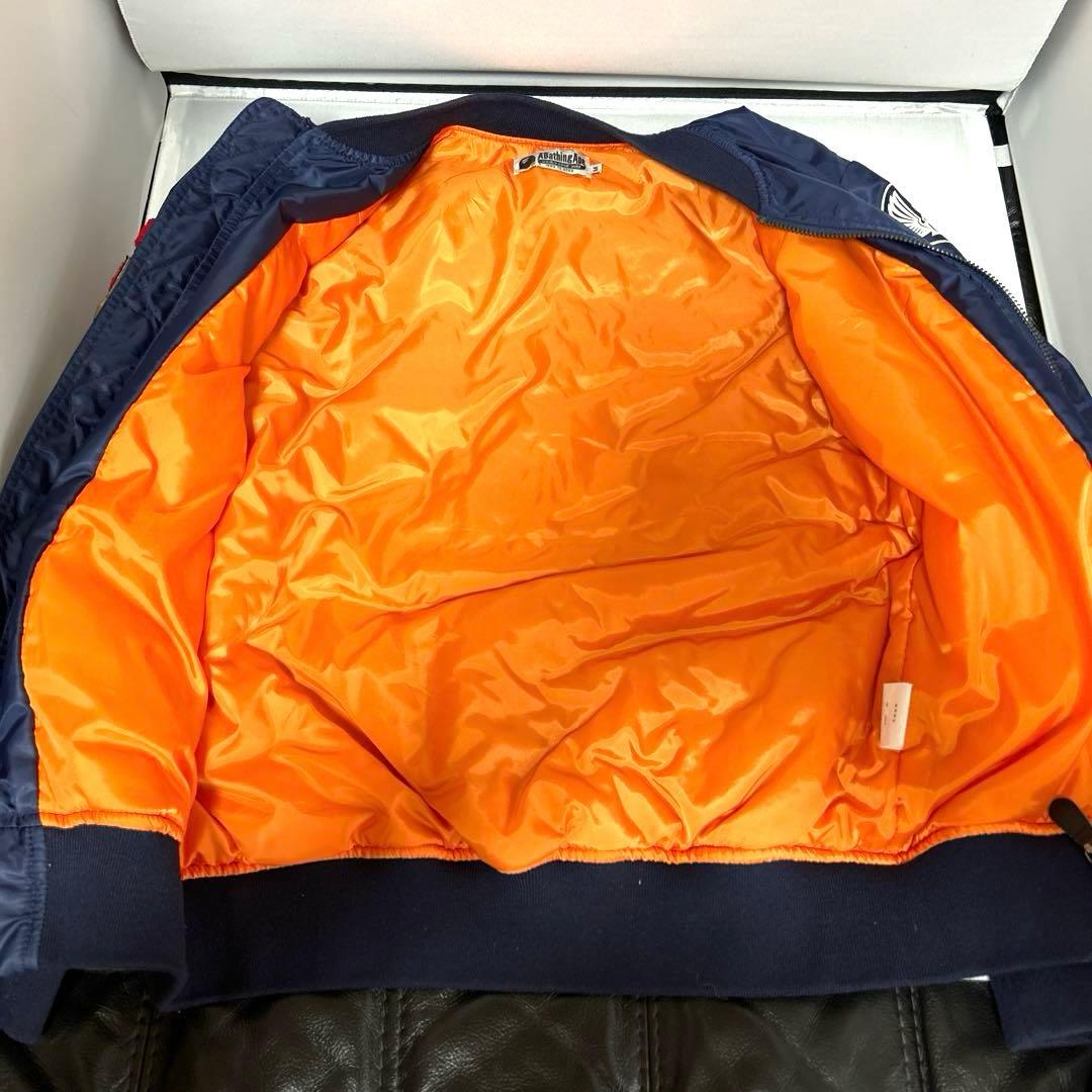 A BATHING APE　シャーク　MA-1 フライト　ジャケット　エイプ