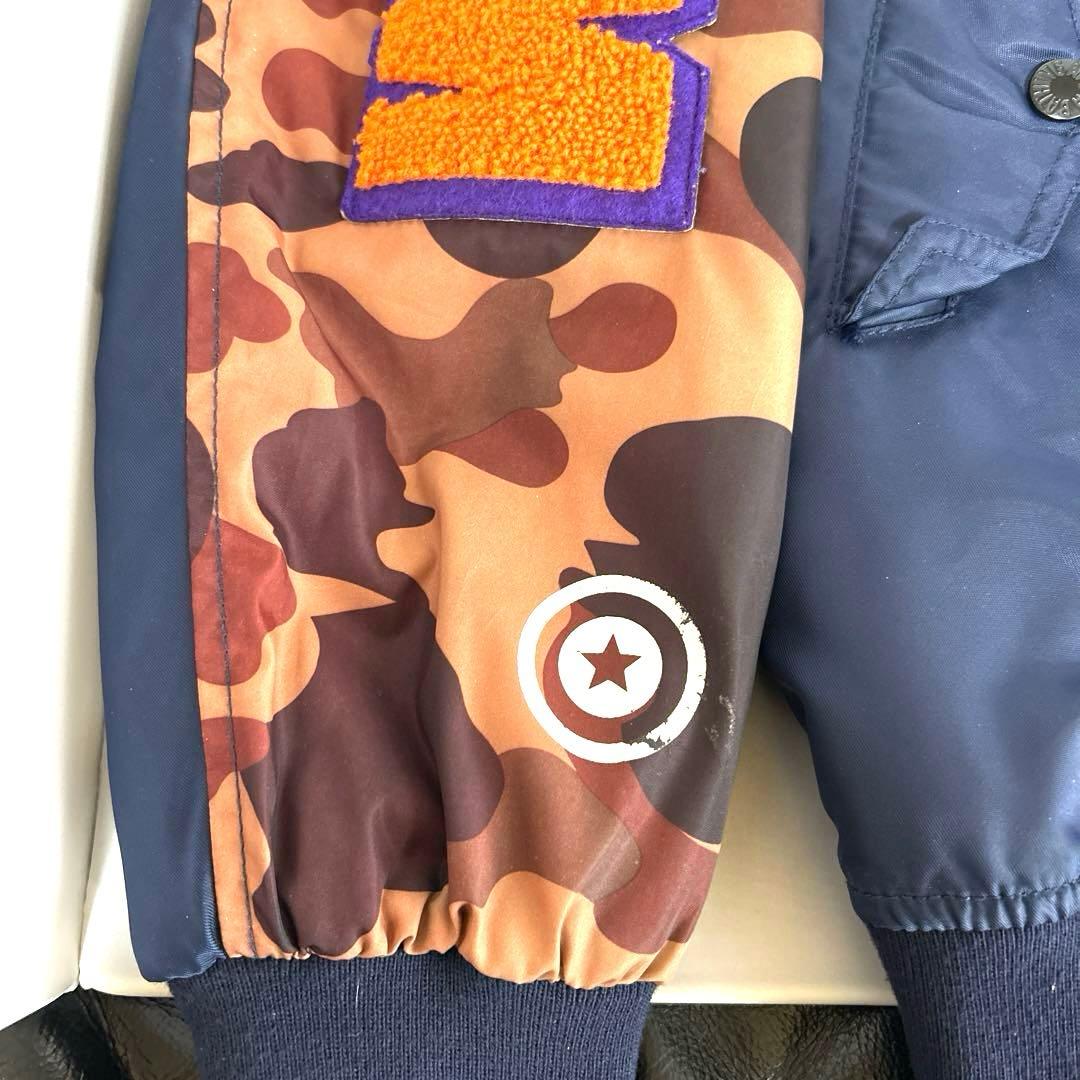 A BATHING APE　シャーク　MA-1 フライト　ジャケット　エイプ