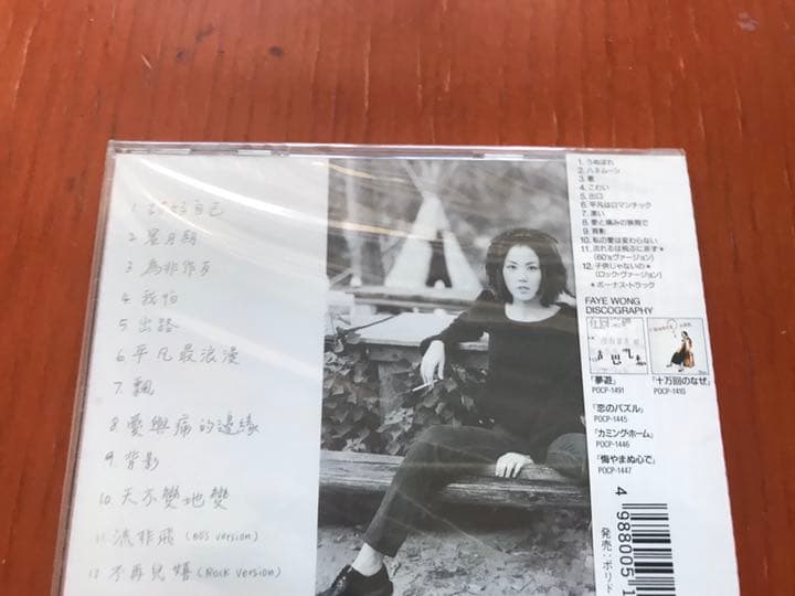 【廃盤 '95年リリース 日本盤 新品未開封】フェイ・ウォン王靖雯『背景』