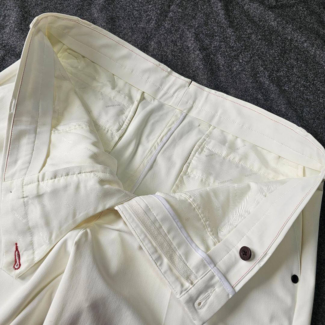 【ブリーフィング】2024年人気刻印ロゴ ストレッチゴルフハーフパンツ XL 白