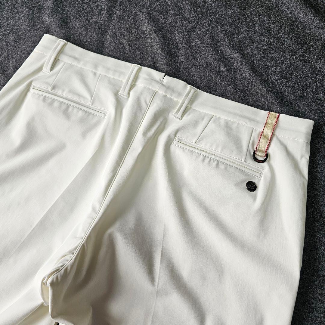【ブリーフィング】2024年人気刻印ロゴ ストレッチゴルフハーフパンツ XL 白