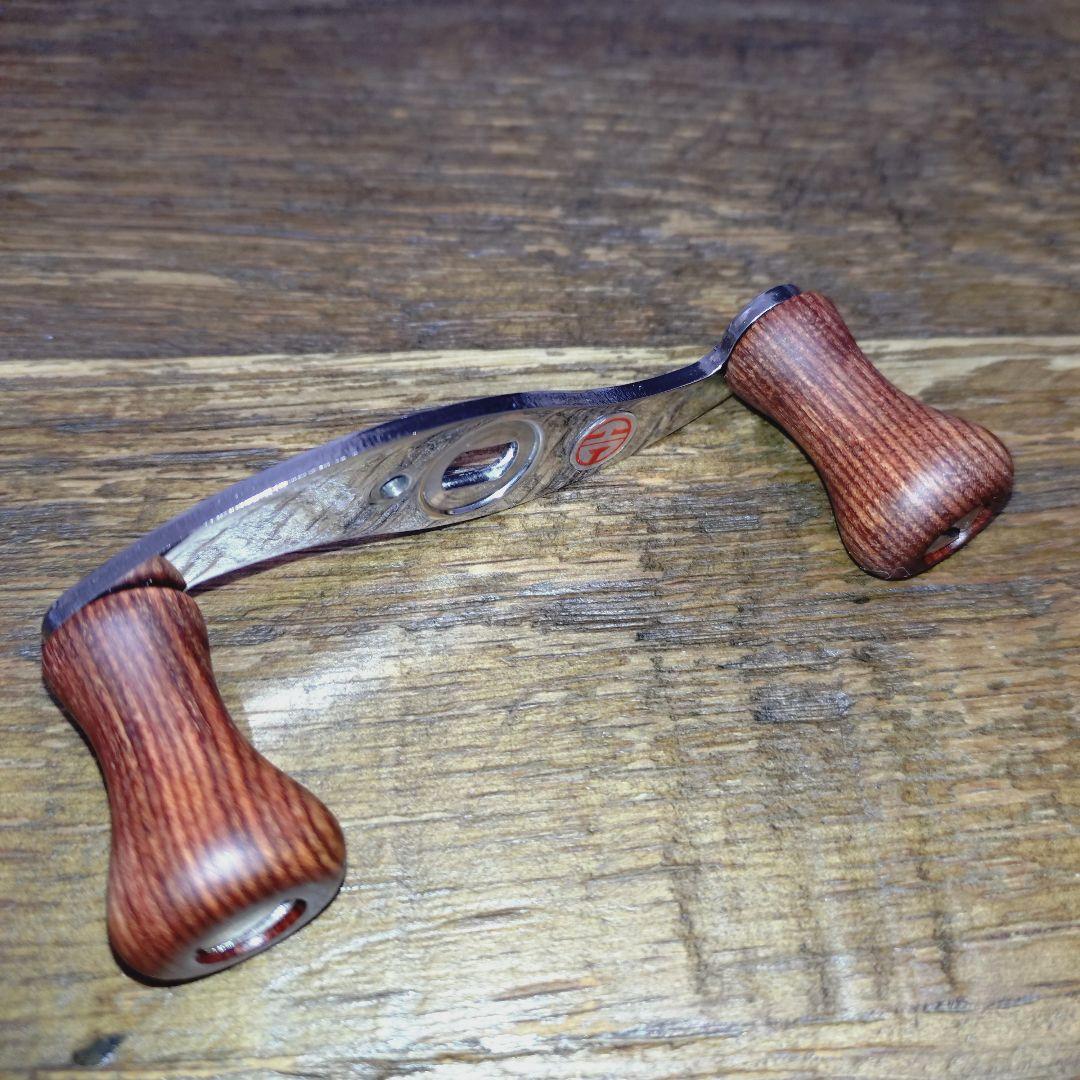 ハネダクラフト S型ハンドル70mm 左用 ウッドノブ