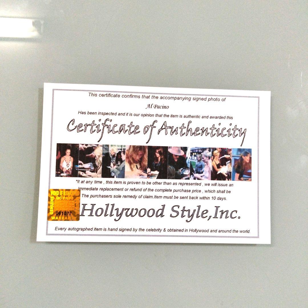 アル・パチーノ直筆サイン入り2Lサイズ写真…Al Pacino