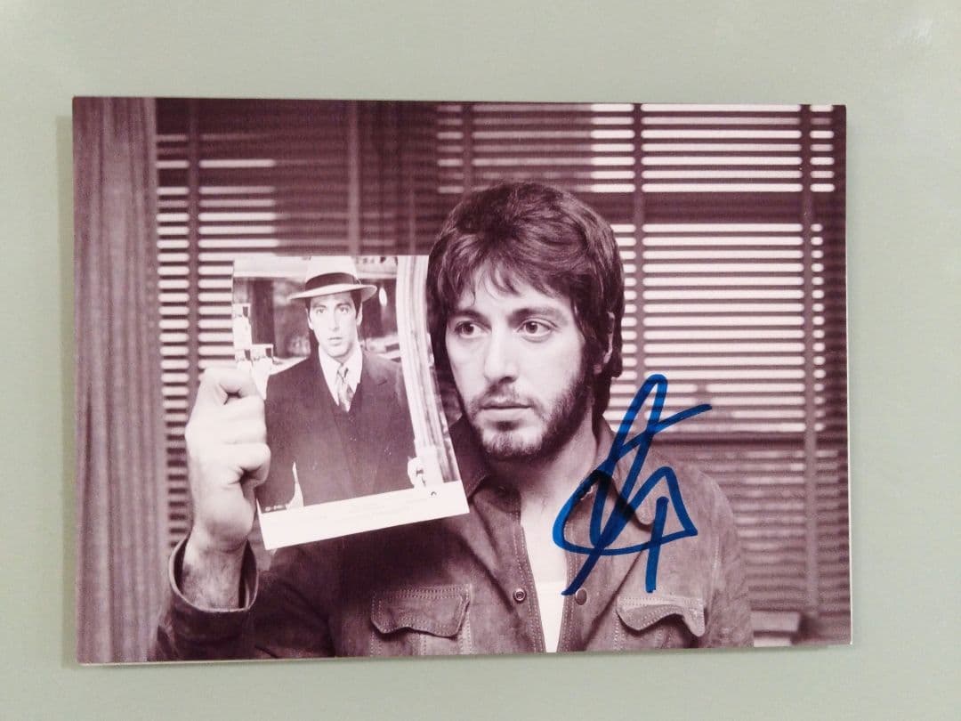 アル・パチーノ直筆サイン入り2Lサイズ写真…Al Pacino