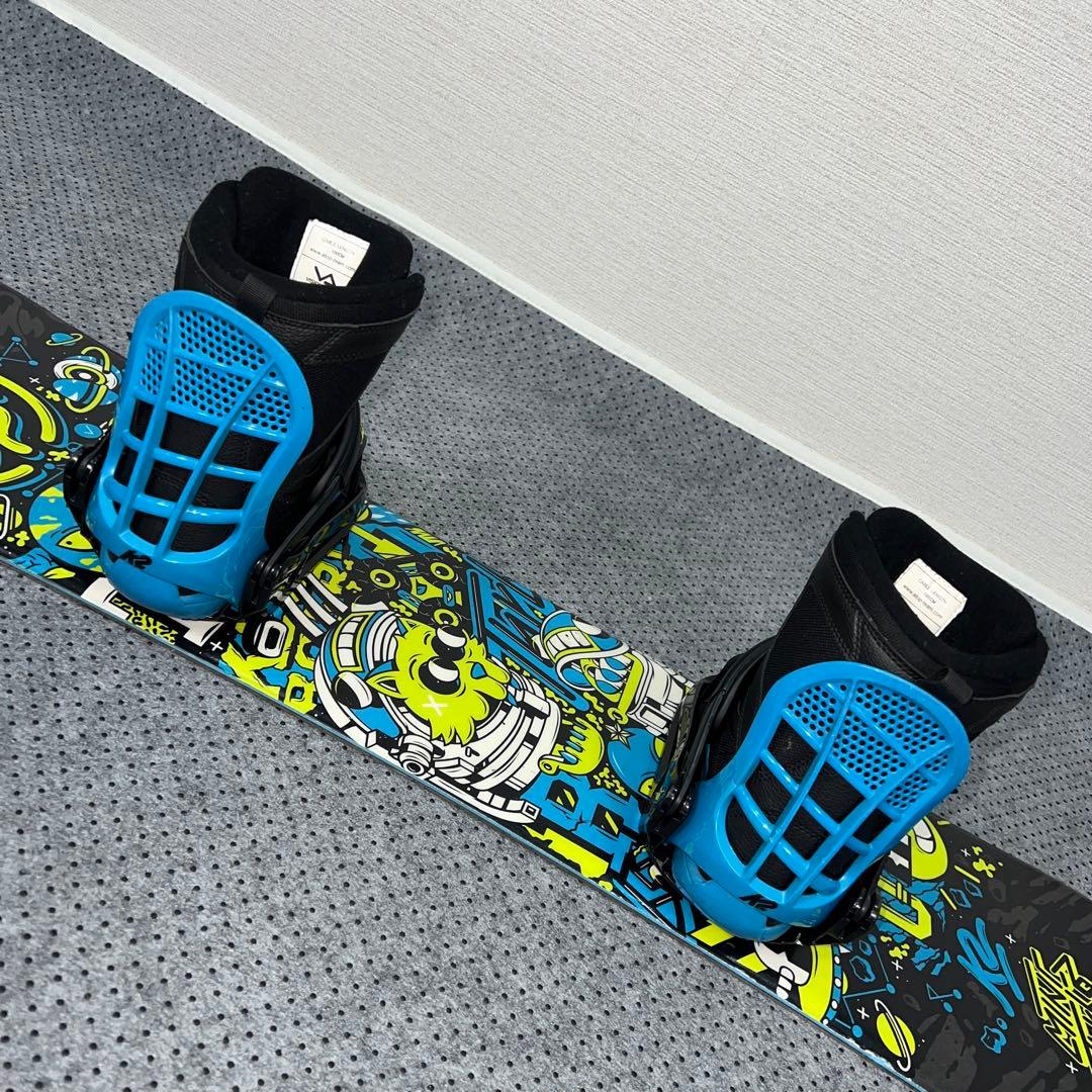 7-８回使用キッズスノーボード MINI TURBO 110cm＋バイン＋ブーツ