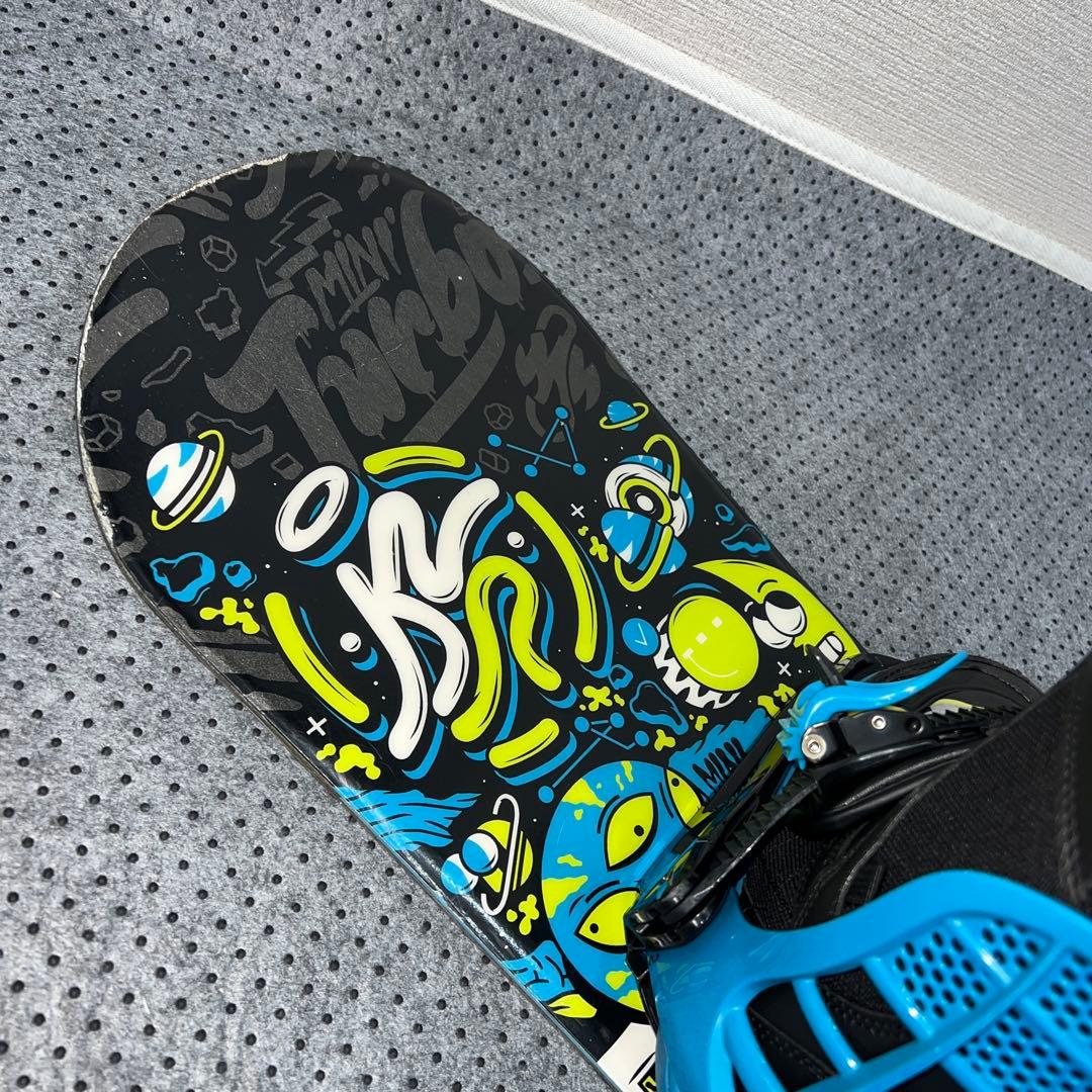 7-８回使用キッズスノーボード MINI TURBO 110cm＋バイン＋ブーツ