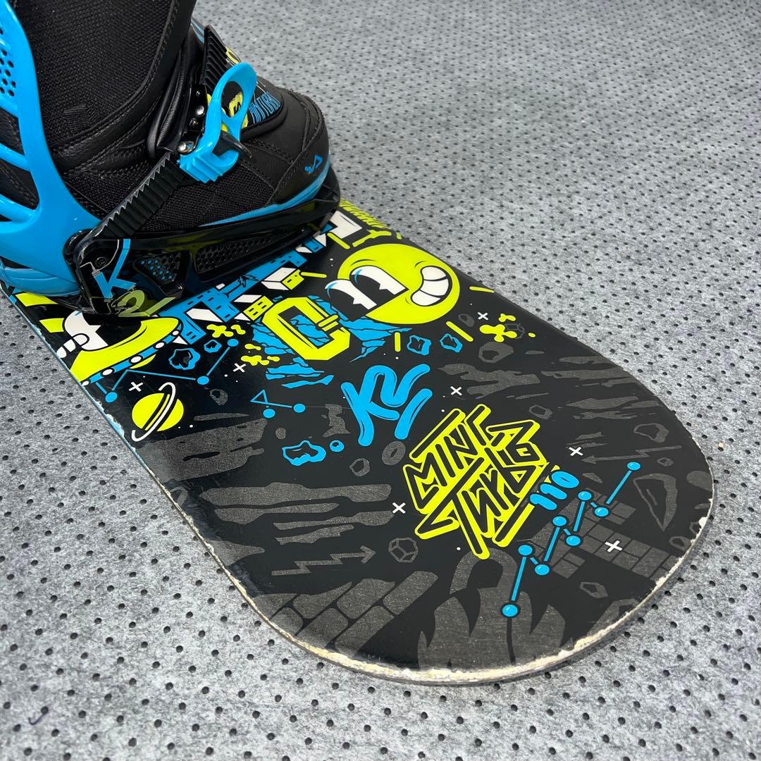 7-８回使用キッズスノーボード MINI TURBO 110cm＋バイン＋ブーツ