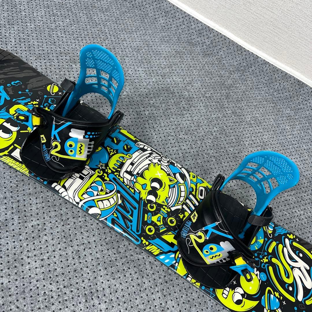 7-８回使用キッズスノーボード MINI TURBO 110cm＋バイン＋ブーツ