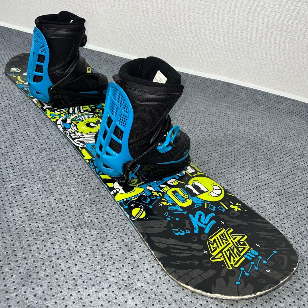 7-８回使用キッズスノーボード MINI TURBO 110cm＋バイン＋ブーツ