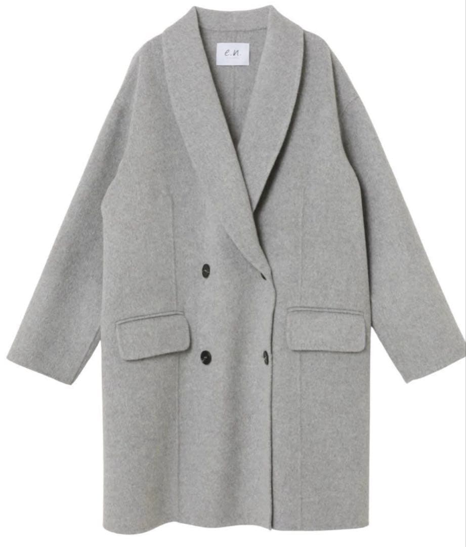 T*T様 evernavy リバー Pコート ウールコート グレーM
