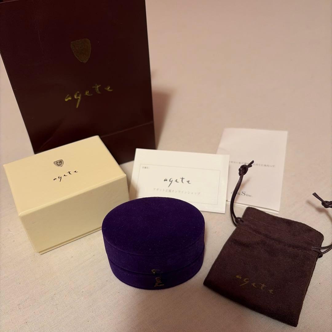 agete ピアス　K18