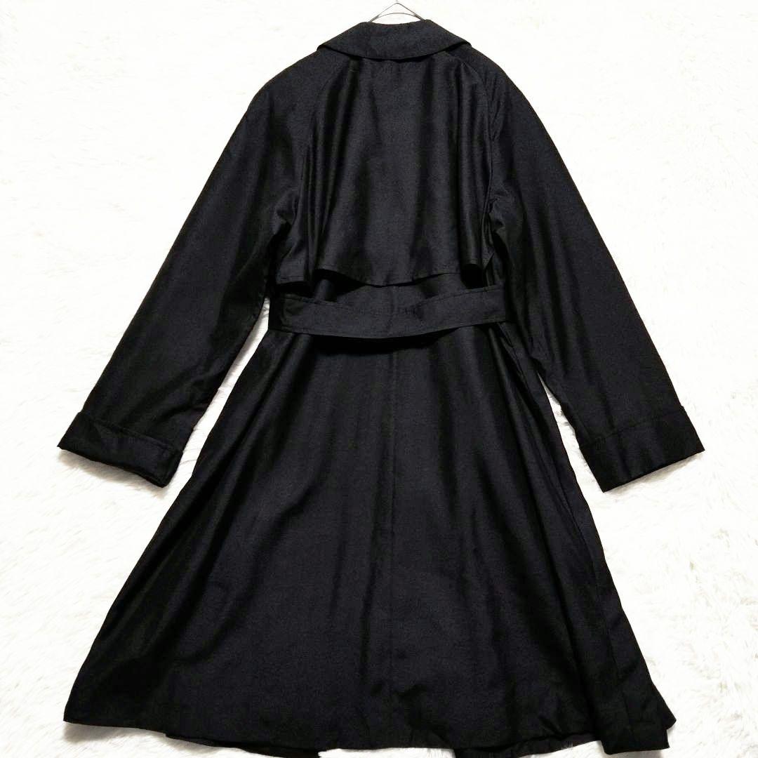 バーバリー　Burberry　金タグ　スカーフ柄　ステンカラーコート　比翼仕様